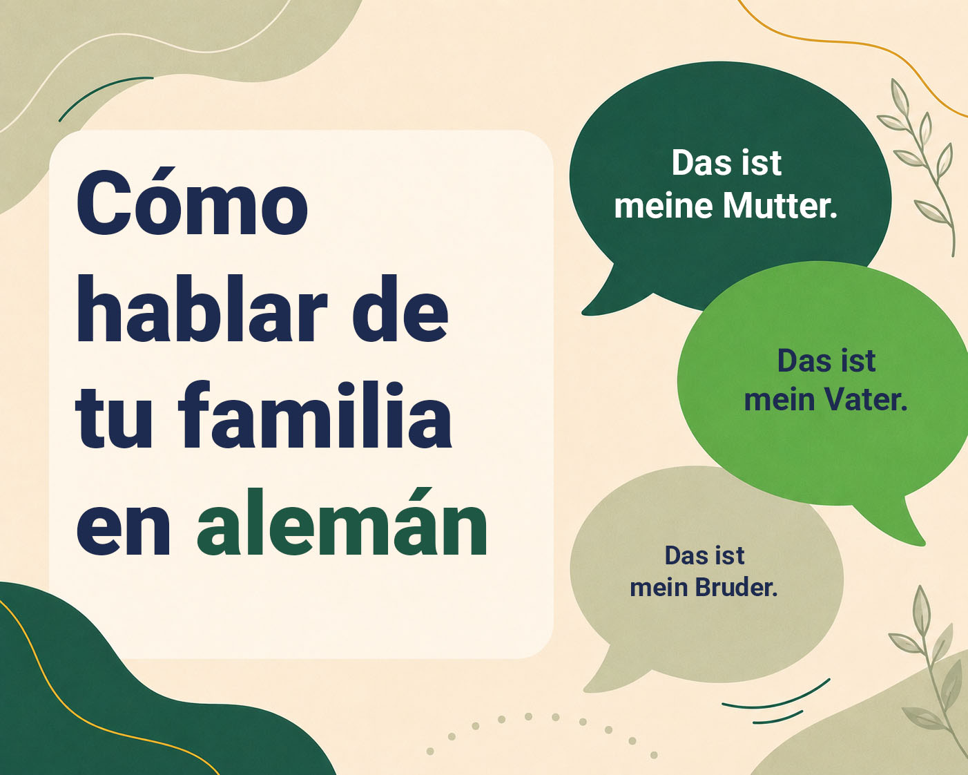 Cómo hablar de tu familia en alemán