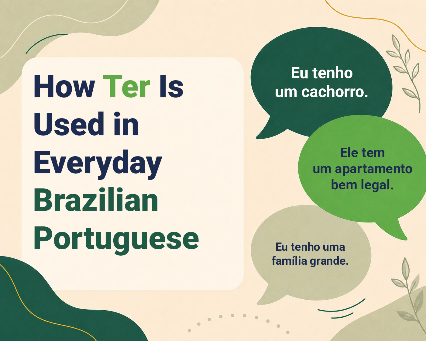 How Ter Is Used in Everyday Brazilian Portuguese with Native-Speaker Audio
